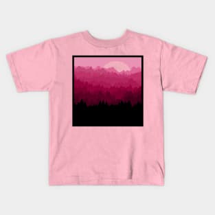 Pink Forest Kids T-Shirt